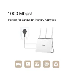 TP-LINK NW TL AV1000 PLC PassThrough TL-PA7017P
