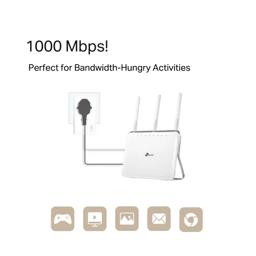 TP-LINK NW TL AV1000 PLC PassThrough TL-PA7017P