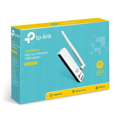 TP-LINK USB TL-WN722N, Ασύρματος USB Αντάπτορας Δικτύου, 150 Mbps