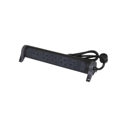 Legrand SurgeArrest 5 Outlets 1.5m Cable  Black/Grey Rotating