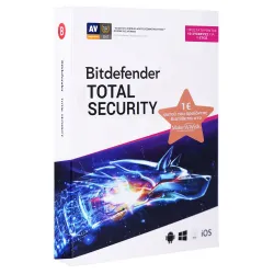 BITDEFENDER TOTAL SECURITY MULTI DEVICE 10 DEVICES 1 Year 254-82-BDTS10D