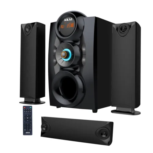 Akai SS028A-3208C – Ηχοσύστημα 3.1 Καναλιών με Subwoofer, Bluetooth 5.0, FM & USB (PMPO 140W)
