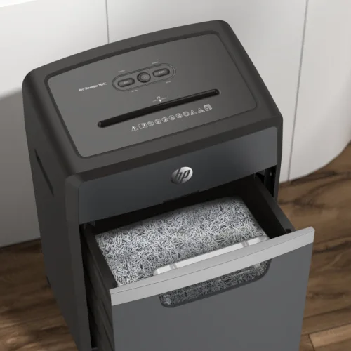HP Pro Shredder 16MC – 2816 Καταστροφέας εγγράφων με συνδετήρες και καρτών Micro Cut P5 – 16 x A4 – 30L