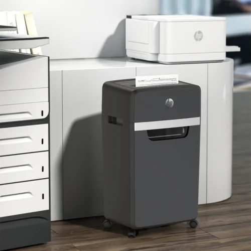 HP Pro Shredder 16MC – 2816 Καταστροφέας εγγράφων με συνδετήρες και καρτών Micro Cut P5 – 16 x A4 – 30L