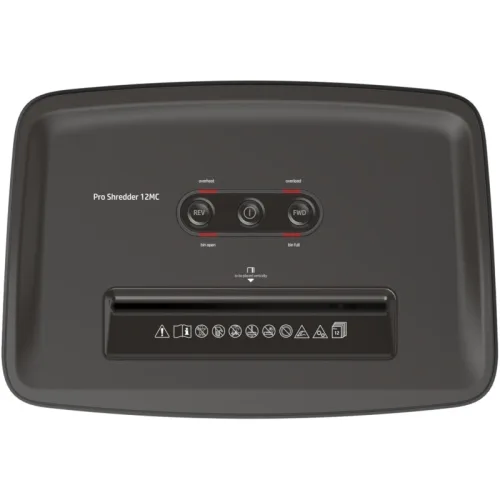 HP Pro Shredder 12MC – 2814 Καταστροφέας εγγράφων με συνδετήρες και καρτών Micro Cut P5 – 12 x A4 – 25L