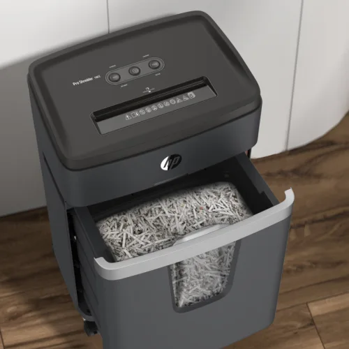 HP Pro Shredder 18CC – 2813 Καταστροφέας εγγράφων με συνδετήρες και καρτών Cross Cut P4 – 18 x A4 – 25L