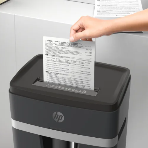 HP Pro Shredder 18CC – 2813 Καταστροφέας εγγράφων με συνδετήρες και καρτών Cross Cut P4 – 18 x A4 – 25L