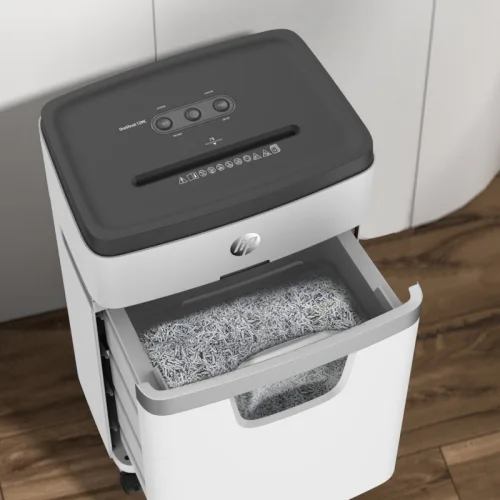 HP OneShred 12MC – 2806 Καταστροφέας εγγράφων με συνδετήρες και καρτών Micro Cross Cut P5 – 12 x A4 – 25L