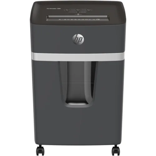 HP ProShredder 10MC – 2812 Επαγγελματικός καταστροφέας εγγράφων με συνδετήρες και καρτών Micro Cross Cut P5 – 10 x A4 – 20L