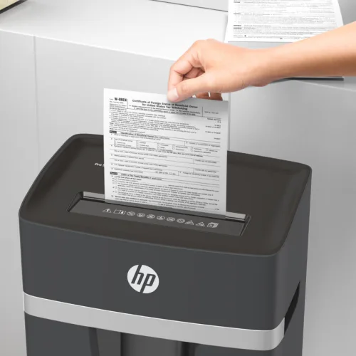HP ProShredder 15CC – 2811 Επαγγελματικός καταστροφέας εγγράφων με συνδετήρες και καρτών Cross Cut P4 – 15 x A4 – 20L