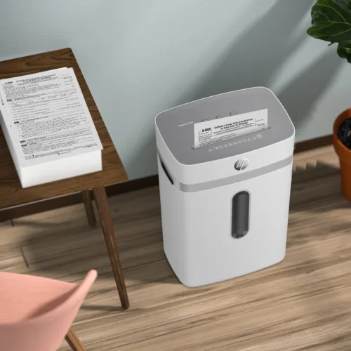 HP OneShred 12CC – 2802 Καταστροφέας εγγράφων με συνδετήρες και καρτών Cross Cut P4 – 12 x A4 – 23L