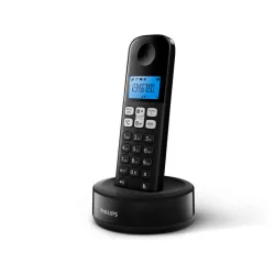 Philips D1611B/GRS Μαύρο (Ελληνικό Μενού) Ασύρματο τηλέφωνο ανοιχτή ακρόαση, φωτιζόμενη οθόνη και 50 μνήμες