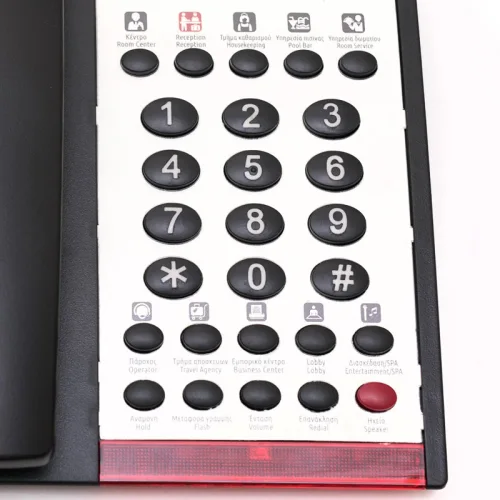 Osio OSWH-4800B Τηλέφωνο ξενοδοχειακού τύπου με 10 μνήμες, ανοιχτή ακρόαση, LED και SOS