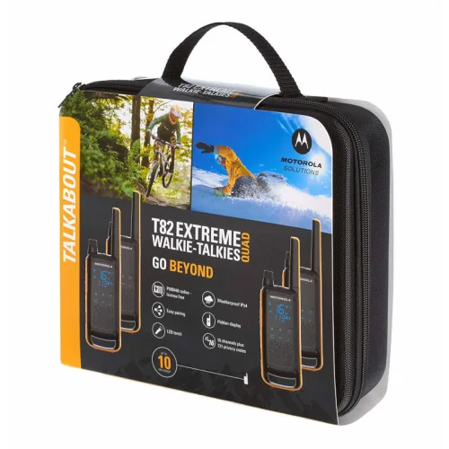 Motorola TALKABOUT T82 EXTREME QUAD PACK Τετράδα αδιάβροχο Walkie Talkie με φακό 10 km