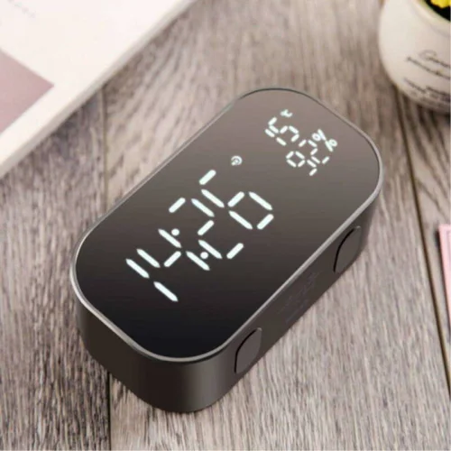 Akai ABTS-S2 BK Ξυπνητήρι και ηχείο Bluetooth με Aux-In, micro SD, ραδιόφωνο και USB για φόρτιση / μουσική – 6 W