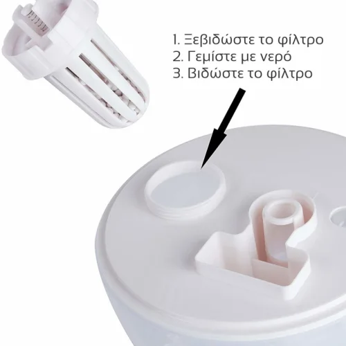 First Austria FA-5599-1 Υγραντήρας με πολύχρωμο LED και ρύθμιση έντασης – 30 m2 25 W