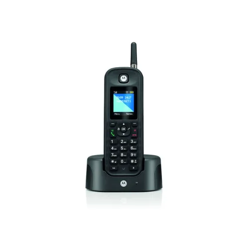 Motorola O201 Black GR (Ελληνικό Μενού) Αδιάβροχο ασύρματο τηλέφωνο με εμβέλεια έως και 1 km
