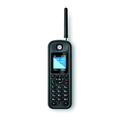 Motorola O201 Black GR (Ελληνικό Μενού) Αδιάβροχο ασύρματο τηλέφωνο με εμβέλεια έως και 1 km