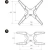 Osio OSM-7836 Βάση τηλεόρασης 17" – 47" VESA 400 x 400