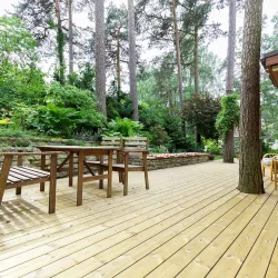 Τάβλα Deck Εμποτισμένη Λεία 2,1 × 12 × 420 εκ.