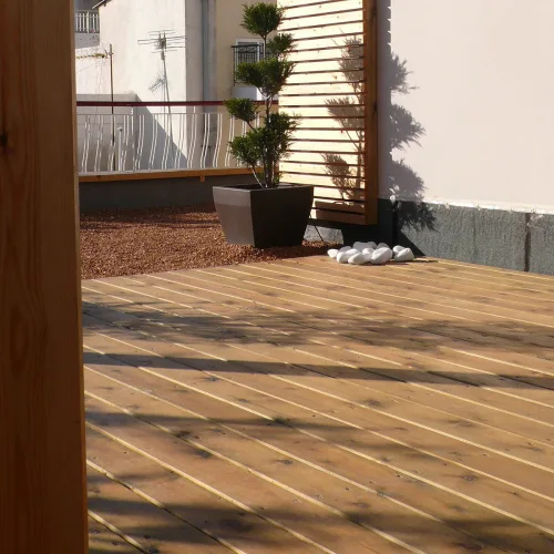 Τάβλα Deck Εμποτισμένη Λεία 2,1 × 12 × 420 εκ.