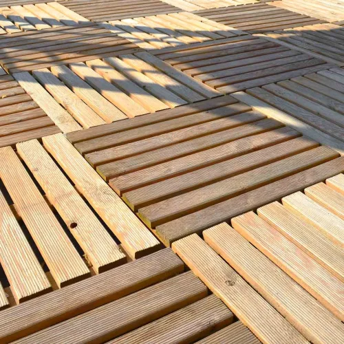 Ξύλινο Πλακίδιο 100x100εκ. Εξωτερικού Χώρου