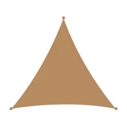 Τρίγωνο πανί σκίασης 230gsm 5x5x5μ. Εκρού