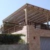 Ξύλινη πέργκολα με διπλή τάβλα 300 x 500εκ.