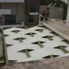 Ξύλινη πέργκολα με τεντόπανο 48,3εκ. - 400 x 500εκ.