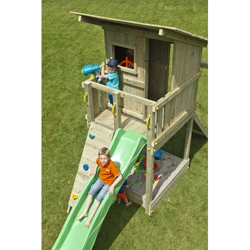 Ξύλινος πύργος Beach Hut Πύργος Beach Hut με ύψος τσουλήθρας 120εκ.