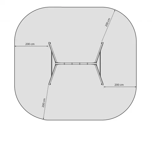 Ξύλινη κούνια Freeswing 240εκ.