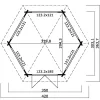 Ξύλινο Κιόσκι Καλυψώ 323 x 370εκ.
