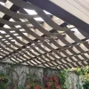 WPC πέργκολα στήριξη σε τοίχο με σκίαση runner WPC πέργκολα  από τοίχο | 300 x 300εκ.