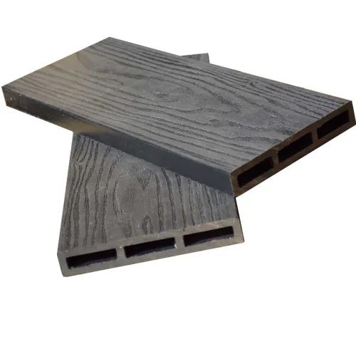 WPC 3D σανίδα περίφραξης 2 x 12 x 360εκ. -γκρι σκούρο