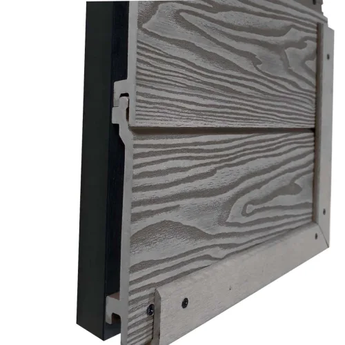 3D WPC επένδυση τοίχου 2 x 15 x 290εκ. - Γκρι