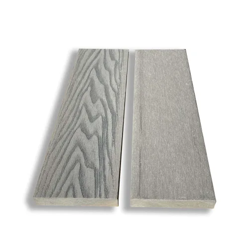 Τάβλα μασίφ WPC 3D wood 1,7 x 9 x 360εκ. - γκρι ανοιχτό
