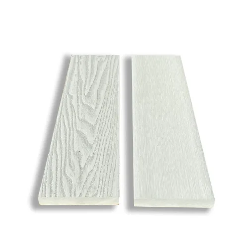 Τάβλα μασίφ WPC 3D wood 1,7 x 9 x 360εκ. - λευκό/μπεζ