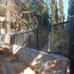 Συνθετικό καφασωτό Moon 100 x 100εκ. γκρι