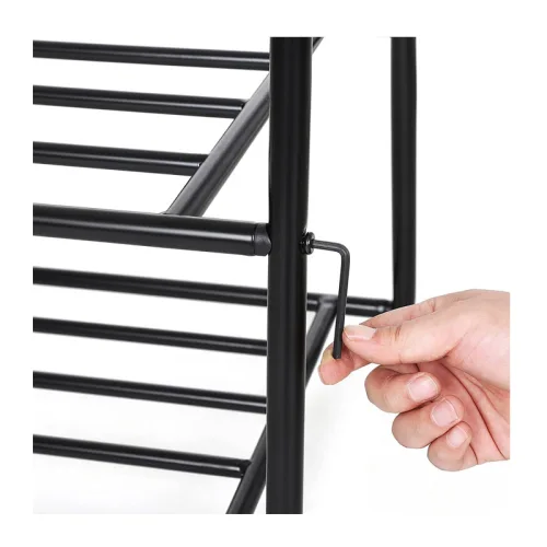 Songmics Μεταλλική Κρεμάστρα Ρούχων Δαπέδου 87.5 x 41 x 155 cm Χρώματος Μαύρο (HSR05B) (SNGHSR05B)