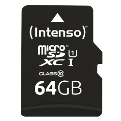 Micro SD Intenso 64GB Card Class 10 UHS-I Professional