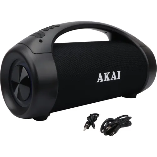 Akai ABTS-55 Αδιάβροχο φορητό ηχείο Bluetooth με TWS, USB, LED, Aux-In και hands free – 50 W