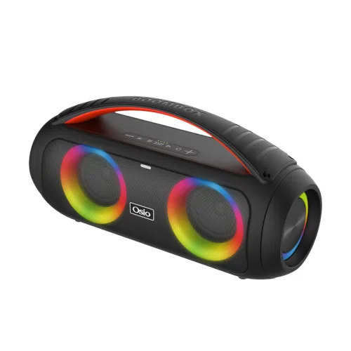 Osio OBT-8010 Φορητό αδιάβροχο ηχείο Bluetooth με USB, LED, AUX, TF, TWS και ενσ. μικρόφωνο – 50 W
