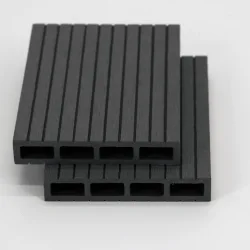 WPC σανίδα περίφραξης γραμμωτή 2 x 12 x 360εκ. | γκρι σκούρο