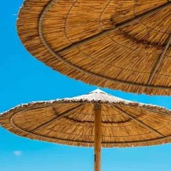 Ομπρέλα παραλίας από καλάμι O220εκ.