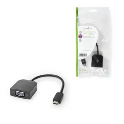 NEDIS Μετατροπέας USB 3.2 Gen 1x1 Type-C αρσ. - VGA θηλ., 0.20m CCGP64852BK02