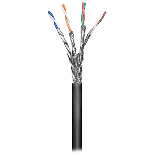 GOOBAY Καλώδιο δικτύου CAT 6, S/FTP, μονόκλωνο, σε κουλούρα 100m, ιδανικό για εξωτερική χρήση 57197
