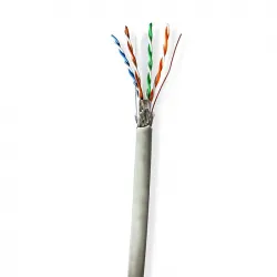 Nedis 233-2363 S/FTP Cat.6 Καλώδιο Δικτύου Ethernet χωρίς ακροδέκτες 100m Γκρι