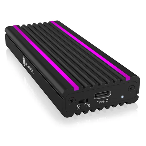 Icy Box IB-1824ML-C31 Θήκη για Σκληρό Δίσκο M.2 PCI Express NVME με σύνδεση USB 3.1 Type-C IB-1824ML-C31