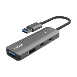 USB hub αλουμινίου 4 θυρών USB 3.2 Gen 1x1.