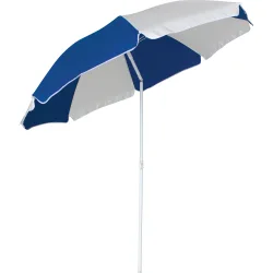 Ομπρέλα Παραλίας 2m 180gsm 8 Ακτίνες 4mm Μπλε/Λευκή
